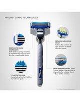 Mach 3 Turbo 4 Pack Blades